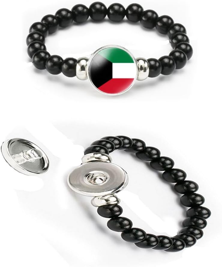 vmcoatdu National Flag Bracelet Elastic Rope Beaded Bracelet Support Your Country Travel Souvenir Gifts for Men Women - Image 4